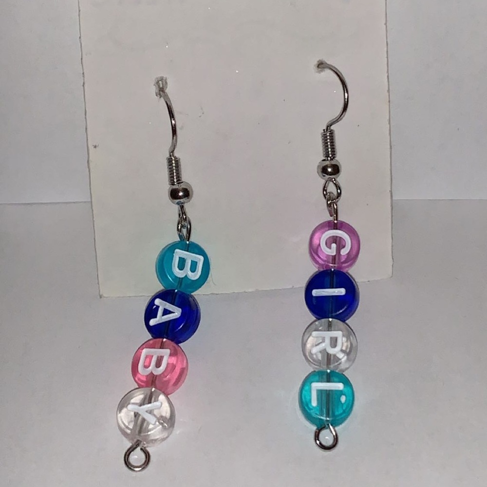 Letter earrings